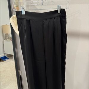 Zara Black Satin Trousers